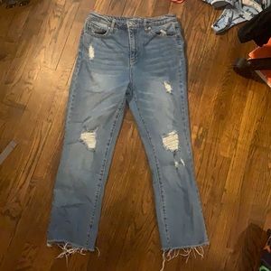 Distressed Mom Jeans